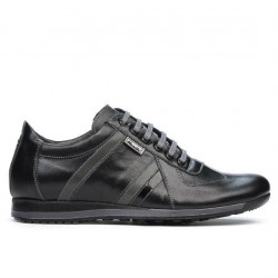 Herren Sportschuhe 711 schwarz+grau