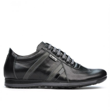 Herren Sportschuhe 711 schwarz+grau