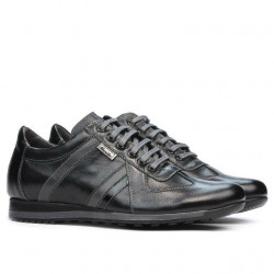 Herren Sportschuhe 711 schwarz+grau