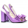 Damen Sandalen 1256 hell lila Lack