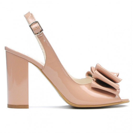 Damen-Sandalen 1256 Lack Nude Damen-Sandalen 1256 Lack Nude