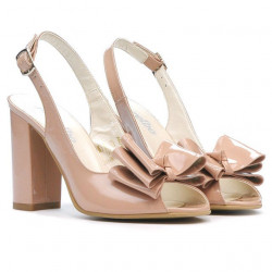 Damen-Sandalen 1256 Lack Nude