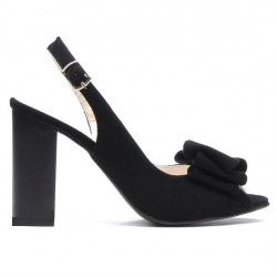 Damensandalen 1256 schwarz Antilope