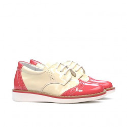 Kleinkinderschuhe 60c Lack Rosa+Beige