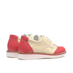 Kleinkinderschuhe 60c Lack Rosa+Beige