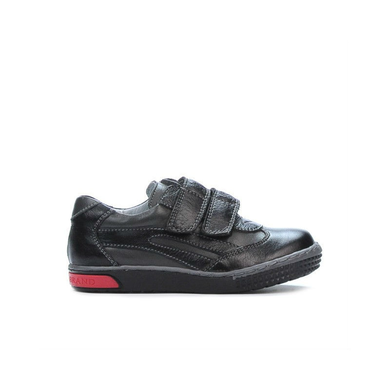 Kleinkinderschuhe 16-1c schwarz+grau