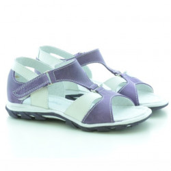 Kleinkind-Sandalen 09c lila+weiß