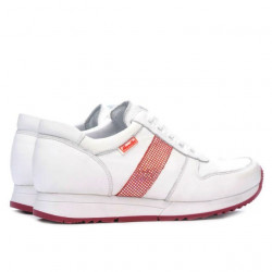 Damen-Sportschuhe 679 weiß+rot