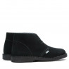 Damenstiefel 7100-1 Schwarz Velours