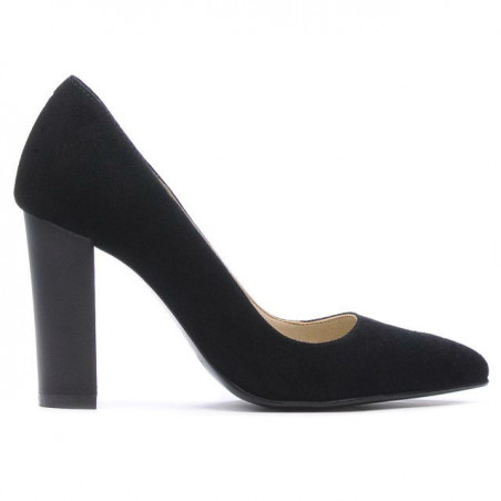 Elegante Damenschuhe 1261 schwarz Antilopenleder