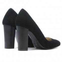 Elegante Damenschuhe 1261 schwarz Antilopenleder