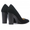 Elegante Damenschuhe 1261 schwarz Antilopenleder