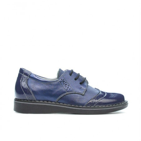 Kleinkinderschuhe 60c Lack Indigo kombiniert