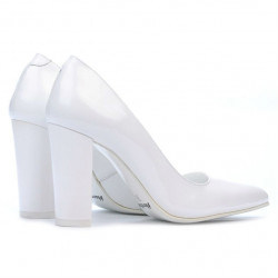 Elegante Damenschuhe 1261 Lack Weiß