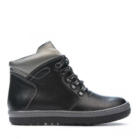 Kinderstiefel 3006 schwarz kombiniert Kinderstiefel 3006 schwarz kombiniert