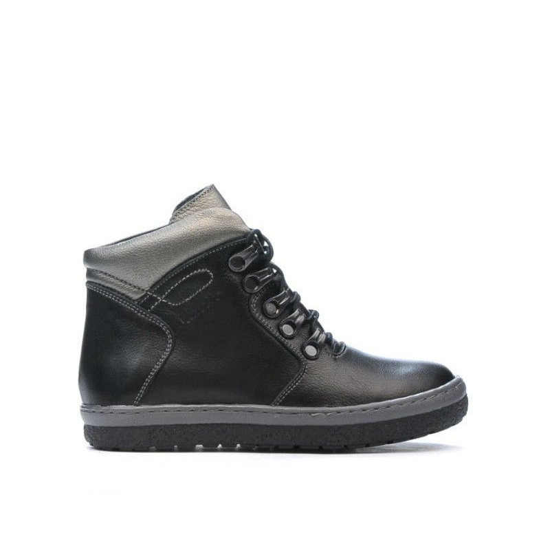 Kinderstiefel 3006 schwarz kombiniert