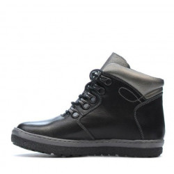 Kinderstiefel 3006 schwarz kombiniert
