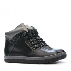 Kinderstiefel 3006 schwarz kombiniert