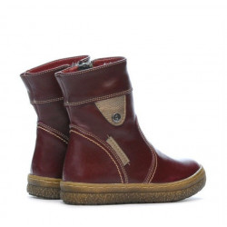 Kleinkinder-Stiefeletten 34c Bordeaux+Kupfer