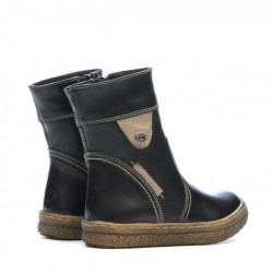 Kleinkinderstiefel 34c schwarz+kupfer