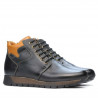 Herrenstiefel 495 schwarz+braun