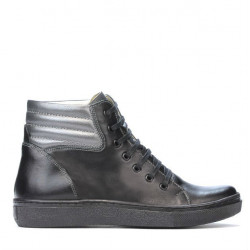Damenstiefel 3310 schwarz kombiniert