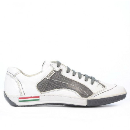 Jugendsportschuhe 307 Krepp weiß+grau