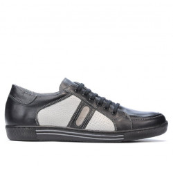 Jugendsportschuhe 310 schwarz+grau