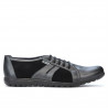 Herrensportschuhe 748 grau petrol kombiniert