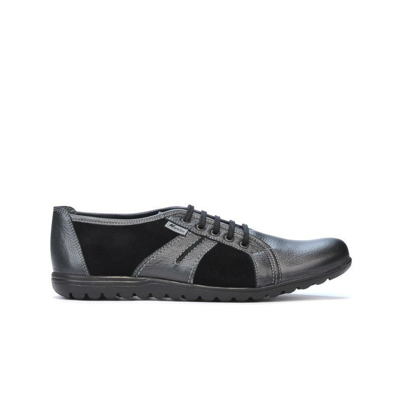 Herrensportschuhe 748 grau petrol kombiniert