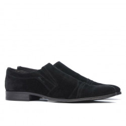 Elegante Herrenschuhe 796m schwarzes Velours
