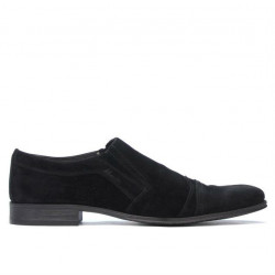 Elegante Herrenschuhe 796m schwarzes Velours