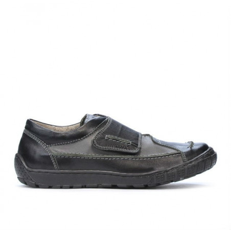 Kinderschuhe 107 schwarz+grau