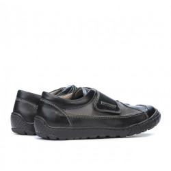 Kinderschuhe 107 schwarz+grau