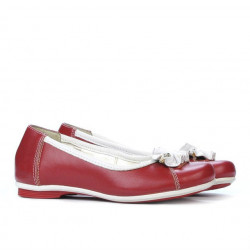 Kinderschuhe 129 rot+weiß