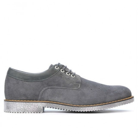 Herrenschuhe casual 739 anthrazit Velour