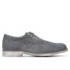 Herrenschuhe casual 739 anthrazit Velour