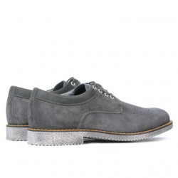 Herrenschuhe casual 739 anthrazit Velour