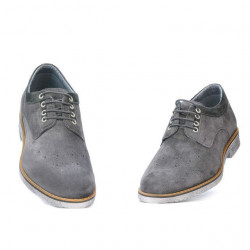 Herrenschuhe casual 739 anthrazit Velour