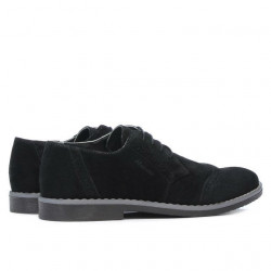 Freizeitschuhe / elegante Herrenschuhe 746 schwarz Velours