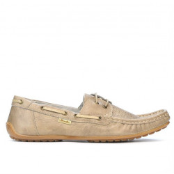 Herren-Mokassins 778p perforiert Sandfarbe