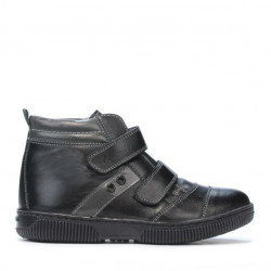 Kinderschuhe 3207-1 schwarz+grau