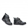 Kinderschuhe 3207-1 schwarz+grau