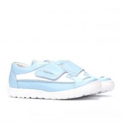 Kinderschuhe 107 blau+weiß