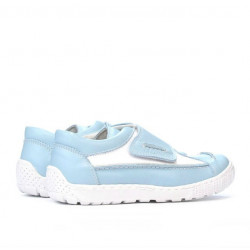 Kinderschuhe 107 blau+weiß