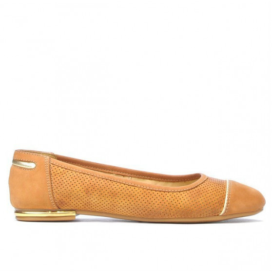 Damenballerinas 631 perforiertes braunes Wildleder Damenballerinas 631 perforiertes braunes Wildleder