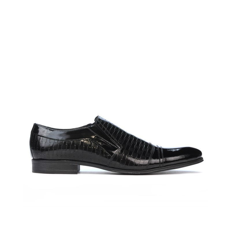 Elegante Schuhe 796m schwarz lack kombiniert