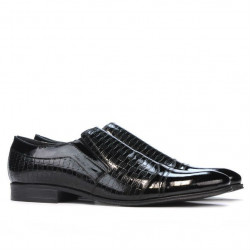 Elegante Schuhe 796m schwarz lack kombiniert