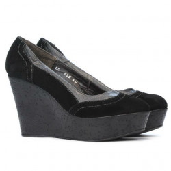 Damen Freizeitschuhe 630 schwarz Velours