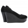 Damen Freizeitschuhe 630 schwarz Velours